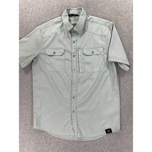 Stoic Mountain and Isles‎ Short Sleeve Button Down Shirt (Men's Medium)
